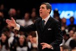 NEW YORK, NY - MARCH 08:  Head coach Jay Wright of the Villanova Wildcats gestures from the bench against the South Florida Bulls during the first round of the 2011 Big East Men's Basketball Tournament presented by American Eagle Outfitters at Madison Square Garden on March 8, 2011 in New York City.  (Photo by Chris Trotman/Getty Images)