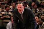 NEW YORK, NY - MARCH 10: head coach Jamie Dixon of the Pittsburgh Panthers looks on from the bench against the Connecticut Huskies during the quarterfinals of the 2011 Big East Men's Basketball Tournament presented by American Eagle Outfitters  at Madison Square Garden on March 10, 2011 in New York City.  (Photo by Chris Trotman/Getty Images)