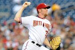 WASHINGTON - AUGUST 10:  Stephen Strasburg #37 of the Washington Nationals pitches against the Florida Marlins at Nationals Park on August 10, 2010 in Washington, DC.  (Photo by Greg Fiume/Getty Images)