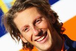 SPA FRANCORCHAMPS, BELGIUM - AUGUST 28:  Romain Grosjean of France and Renault is seen in the paddock following practice for the Belgian Grand Prix at the Circuit of Spa Francorchamps on August 28, 2009 in Spa Francorchamps, Belgium.  (Photo by Mark Thompson/Getty Images)