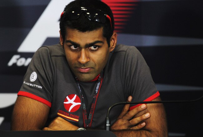 ISTANBUL, TURKEY - MAY 27:  Karun Chandhok of India and Hispania Racing Team attends the drivers press conference during previews to the Turkish Formula One Grand Prix at Istanbul Park on May 27, 2010, in Istanbul, Turkey.  (Photo by Malcolm Griffiths/Getty Images)