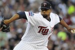 MINNEAPOLIS, MN - JUNE 28: Francisco Liriano #47 of the Minnesota Twins pitches in the first inning against the Detroit Tigers during their game on June 28, 2010 at Target Field in Minneapolis, Minnesota. Tigers won 7-5. (Photo by Hannah Foslien /Getty Images)