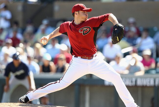 SCOTTSDALE, AZ - MARCH 09:  Starting pitcher Ian Kennedy #31 of the Arizona Diamondbacks pitches against the Milwaukee Brewers during the spring training game at Salt River Fields at Talking Stick on March 9, 2011 in Scottsdale, Arizona.  (Photo by Christian Petersen/Getty Images)