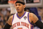DALLAS, TX - MARCH 10:  Forward Carmelo Anthony #7 of the New York Knicks at American Airlines Center on March 10, 2011 in Dallas, Texas.  NOTE TO USER: User expressly acknowledges and agrees that, by downloading and or using this photograph, User is consenting to the terms and conditions of the Getty Images License Agreement.  (Photo by Ronald Martinez/Getty Images)