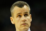 NEW ORLEANS, LA - MARCH 26:  Head coach Billy Donovan of the Florida Gators looks on during the second half of their game against the Butler Bulldogs in the Southeast regional final of the 2011 NCAA men's basketball tournament at New Orleans Arena on March 26, 2011 in New Orleans, Louisiana.  (Photo by Kevin C. Cox/Getty Images)