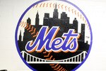 FLUSHING, NY - SEPTEMBER 25:  A general view of a  New York Mets logo at Shea Stadium on September 25, 2008 in the  Flushing neighborhood of the Queens borough of New York City. The New York Mets will move from Shea Stadium at the conclusion of their 2008 season for their new home at Citi Field.  (Photo by Nick Laham/Getty Images)