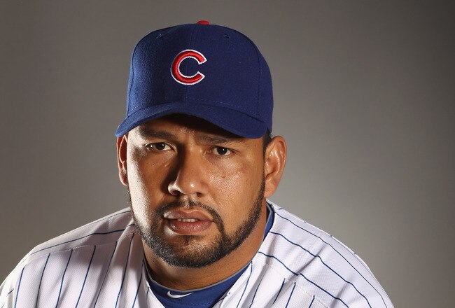 MESA, AZ - FEBRUARY 22:  Carlos Silva #52 of the Chicago Cubs poses for a portrait during media photo day at Finch Park on February 22, 2011 in Mesa, Arizona.  (Photo by Ezra Shaw/Getty Images)