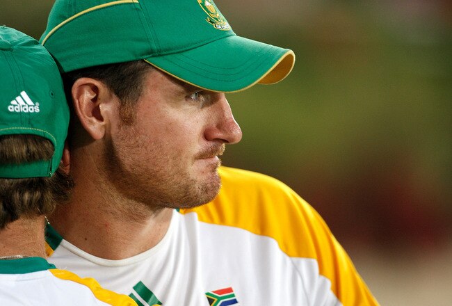 DHAKA, BANGLADESH - MARCH 25:  Graeme Smith of South Africa grim faced after being defeated by New Zealand  in the  2011 ICC World Cup Quarter-Final match between New Zealand and South Africa at Shere-e-Bangla National Stadium on March 25, 2011 in Dhaka, Bangladesh.  (Photo by Graham Crouch/Getty Images)