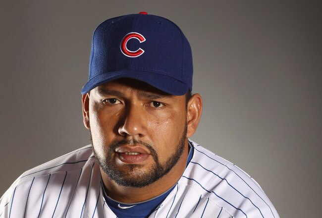 MESA, AZ - FEBRUARY 22:  Carlos Silva #52 of the Chicago Cubs poses for a portrait during media photo day at Finch Park on February 22, 2011 in Mesa, Arizona.  (Photo by Ezra Shaw/Getty Images)