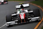 MELBOURNE, AUSTRALIA - MARCH 26: Vitantonio Liuzzi of Italy and Hispania Racing Team drives during qualifying for the Australian Formula One Grand Prix at the Albert Park Circuit on March 26, 2011 in Melbourne, Australia.  (Photo by Robert Cianflone/Getty Images)