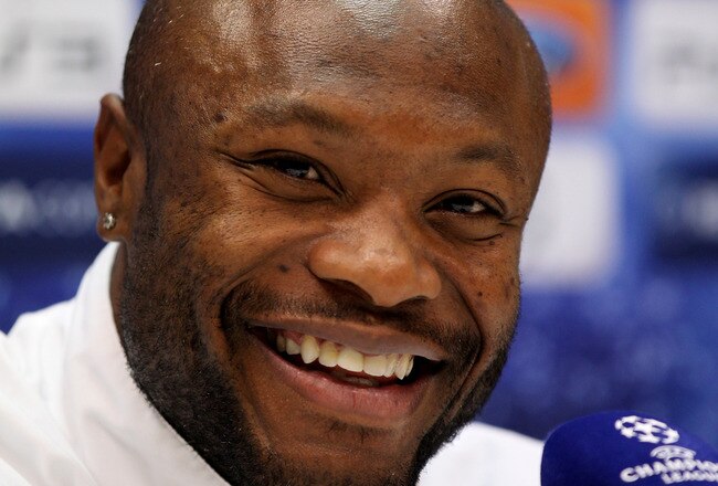 MILAN, ITALY - FEBRUARY 14:  William Gallas of Tottenham Hotspur answers questions during a press conference on the day before the UEFA Champions League Round of 16, 1st leg match between AC Milan and Tottenham Hotspur at the San Siro Stadium on February 14, 2011 in Milan, Italy.  (Photo by Alex Livesey/Getty Images)