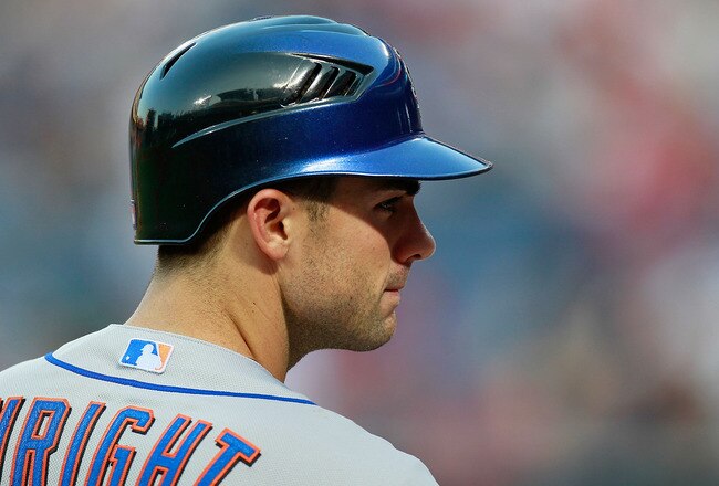 ATLANTA - SEPTEMBER 01:  David Wright #5 of the New York Mets waits to bat in the first inning against the Atlanta Braves at Turner Field on September 1, 2010 in Atlanta, Georgia.  (Photo by Kevin C. Cox/Getty Images)