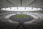 LONDON, ENGLAND - MARCH 29:  In this handout image provided by the Olympic Delivery Authority a general view inside the Olympic Stadium where the last piece of turf was laid on the field of play, marking the completion of construction on the flagship venue on March 29, 2012 in London, England . (Photo by David Poultney/Olympic Delivery Authority via Getty Images)
