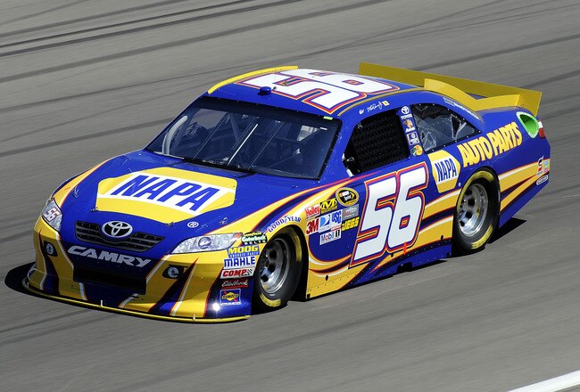 LAS VEGAS, NV - MARCH 04:  Martin Truex Jr. drives the #56 NAPA Auto Parts Toyota during practice for the NASCAR Sprint Cup Series Kobalt Tools 400 at Las Vegas Motor Speedway on March 4, 2011 in Las Vegas, Nevada.  (Photo by John Harrelson/Getty Images for NASCAR)