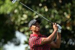 ORLANDO, FL - MARCH 27:  Tiger Woods plays a shot on the 2nd hole during the final round of the Arnold Palmer Invitational presented by MasterCard at the Bay Hill Club and Lodge on March 27, 2011 in Orlando, Florida.  (Photo by Sam Greenwood/Getty Images)