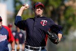 FORT MYERS, FL - FEBRUARY 23:  Pitcher Joe Nathan #36 of the Minnesota Twins throws during a spring training workout session at Hammond Stadium on February 23, 2011 in Fort Myers, Florida.  (Photo by J. Meric/Getty Images)