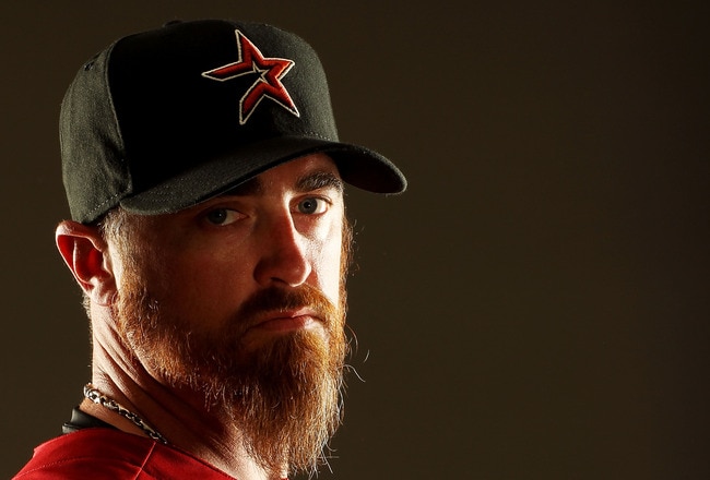 KISSIMMEE, FL - FEBRUARY 24:  Brett Myers #39 of the Houston Astros poses for a portrait Spring Training photo Day at Osceola County Stadium  on February 24, 2011 in Kissimmee, Florida.  (Photo by Al Bello/Getty Images)