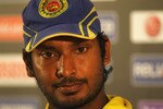 MUMBAI, INDIA - APRIL 01:  Kumar Sangakkara, Captain of Sri Lanka talks to the media ahead of the 2011 ICC World Cup Final at the Wankhede Stadium on April 1, 2011 in Mumbai, India.  (Photo by Matthew Lewis/Getty Images)