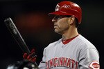 HOUSTON - SEPTEMBER 19:  Jim Edmonds #15of the Cincinnatti Reds pinch hits in the seventh inning against the Housto Astros at Minute Maid Park on September 19, 2010 in Houston, Texas.  (Photo by Bob Levey/Getty Images)