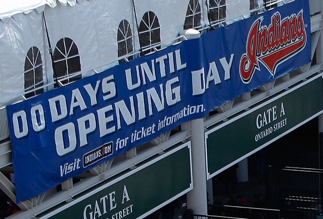 CLEVELAND - APRIL 01:  Fans walk into Progressive Field stadium prior to the Opening Day game between the Cleveland Indians and the Chicago White Sox on April 1, 2011 at Progressive Field in Cleveland, Ohio.  (Photo by Jared Wickerham/Getty Images)