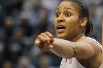 HARTFORD, CT - DECEMBER 21:  Maya Moore #23 of the Connecticut shouts instructions in the final minutes of a win over Florida State on December 21, 2010 in Hartford, Connecticut.  Connecticut set a record with 89 straight wins without a defeat. (Photo by Jim Rogash/Getty Images)
