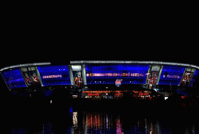 DONETSK, UKRAINE - NOVEMBER 03:  General view of the Donbass Arena home of Shakhtar Donetsk on November 3, 2010 in Donetsk, Ukraine.  (Photo by Laurence Griffiths/Getty Images)