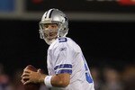 MINNEAPOLIS - OCTOBER 17:  Quarterback Tony Romo #9 of the Dallas Cowboys drops back to pass against the Minnesota Vikings at Mall of America Field on October 17, 2010 in Minneapolis, Minnesota.  (Photo by Jeff Gross/Getty Images)