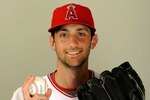 TEMPE, AZ - FEBRUARY 25:  Pitcher Nick Adenhart #34 of the Los Angeles Angels of Anaheim poses for a photo on picture day February 25, 2009 in Tempe, Arizona.  (Photo by Kevork Djansezian/Getty Images)