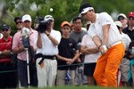 PALM BEACH GARDENS, FL - MARCH 06:  Y.E. Yang of South Korea plays a shot during the final round of The Honda Classic at PGA National Resort and Spa on March 6, 2011 in Palm Beach Gardens, Florida.  (Photo by Sam Greenwood/Getty Images)