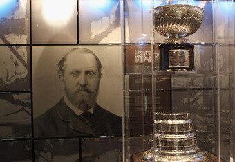 TORONTO, ON - NOVEMBER 08:  The original Stanley Cup rests in a vault at the Hockey Hall of Fame on November 8, 2010 in Toronto, Canada.  (Photo by Bruce Bennett/Getty Images)