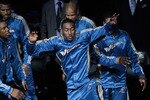 WASHINGTON, DC - MARCH 05:  John Wall #2 of the Washington Wizards (C) is introduced against the Minnesota Timberwolves at the Verizon Center on March 5, 2011 in Washington, DC. NOTE TO USER: User expressly acknowledges and agrees that, by downloading and/or using this Photograph, User is consenting to the terms and conditions of the Getty Images License Agreement.  (Photo by Rob Carr/Getty Images)