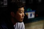CLEVELAND - APRIL 06:  Daisuke Matsuzaka #18 of the Boston Red Sox sits in the dugout during the game against the Cleveland Indians on April 6, 2011 at Progressive Field in Cleveland, Ohio.  (Photo by Jared Wickerham/Getty Images)