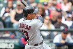 SEATTLE - APRIL 10:  Asdrubal Cabrera #13 of the Cleveland Indians watches his solo home run in the first inning against the Seattle Mariners at Safeco Field on April 10, 2011 in Seattle, Washington. The Indians defeated the Mariners 6-4. (Photo by Otto Greule Jr/Getty Images)