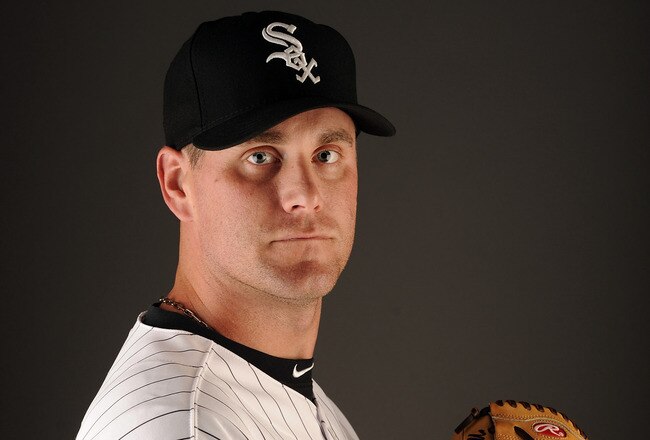 GLENDALE, AZ - FEBRUARY 26:  Matt Thornton #37 of the Chicago White Sox poses for a photo on photo day at Camelback Ranch on February 26, 2011 in Glendale, Arizona.  (Photo by Harry How/Getty Images)
