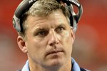 ATLANTA - AUGUST 22: Offensive line coach Mike Munchak of the Tennessee Titans watches play against the Atlanta Falcons at the Georgia Dome on August 22, 2008 in Atlanta, Georgia.  (Photo by Al Messerschmidt/Getty Images)