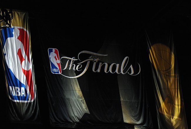 LOS ANGELES, CA - JUNE 17:  A banner hangs from the walls of Staples Center before Game Seven of the 2010 NBA Finals between the Boston Celtics and the Los Angeles Lakers on June 17, 2010 in Los Angeles, California.  NOTE TO USER: User expressly acknowledges and agrees that, by downloading and/or using this Photograph, user is consenting to the terms and conditions of the Getty Images License Agreement.  (Photo by Lisa Blumenfeld/Getty Images)