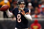 CHICAGO - NOVEMBER 09:  Rex Grossman #8 of the Chicago Bears throws a pass against the Tennessee Titans at Soldier Field on November 9, 2008 in Chicago, Illinois. The Titans won 21-14.  (Photo by Jonathan Ferrey/Getty Images)