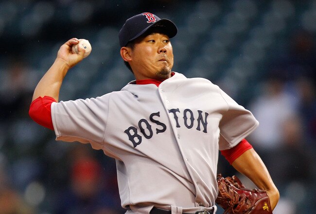 CLEVELAND - APRIL 06:  Daisuke Matsuzaka #18 of the Boston Red Sox pitches against the Cleveland Indians during the game on April 6, 2011 at Progressive Field in Cleveland, Ohio.  (Photo by Jared Wickerham/Getty Images)