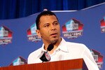 TAMPA, FL - JANUARY 31:  Rod Woodson answers questions from the media during the The Pro Football Hall of Fame Class of 2009 press conference at the Tampa Convention Center on January 31, 2009 in Tampa, Florida.  (Photo by Streeter Lecka/Getty Images)