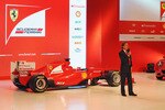 MARANELLO, ITALY - JANUARY 28:  In this handout image supplied by Ferrari, Luca di Montezemolo the President of Ferrari speaks during the new Ferrari F150 launch on January 28, 2011 in Maranello, Italy.  (Photo by Ercole Colombo/Ferrari via Getty Images)