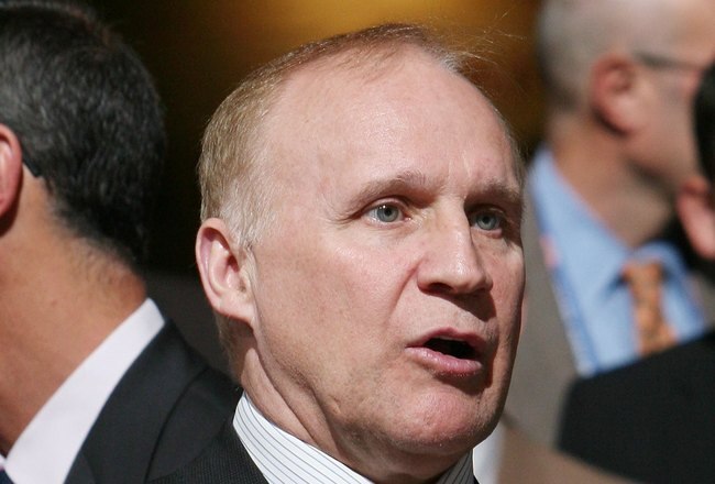 MONTREAL, QC - JUNE 26: Colin Campbell of the NHL photographed during the first round of the 2009 NHL Entry Draft at the Bell Centre on June 26, 2009 in Montreal, Quebec, Canada. (Photo by Bruce Bennett/Getty Images)