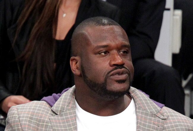 LOS ANGELES, CA - FEBRUARY 19:  Shaquille O'Neal of the Boston Celtics attends NBA All-Star Saturday night presented by State Farm at Staples Center on February 19, 2011 in Los Angeles, California.  (Photo by Noel Vasquez/Getty Images)