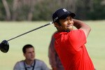 CHUNCHEON, SOUTH KOREA - APRIL 14:  U.S. golfer Tiger Woods participates in a golf teaching clinic for South Korean juniors during a Nike Golf 'Make It Happen' event at Jade Palace Golf Club on April 14, 2011 in Chuncheon, South Korea.  (Photo by Chung Sung-Jun/Getty Images)