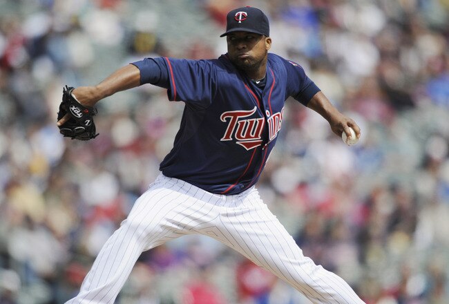 MINNEAPOLIS, MN - APRIL 13:  Francisco Liriano #47 of the Minnesota Twins pitches against the Kansas City Royals during the first inning of their game on April 13, 2011 at Target Field in Minneapolis, Minnesota. (Photo by Hannah Foslien/Getty Images)