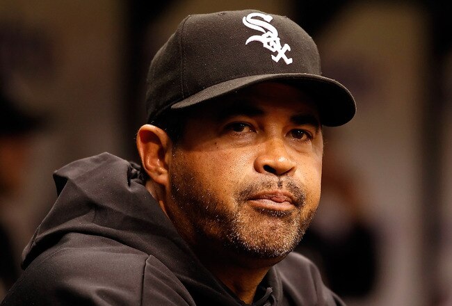 ST PETERSBURG, FL - APRIL 21:  Manager Ozzie Guillen #13 of the Chicago White Sox smiles against the Tampa Bay Rays during the game at Tropicana Field on April 21, 2011 in St. Petersburg, Florida.  (Photo by J. Meric/Getty Images)