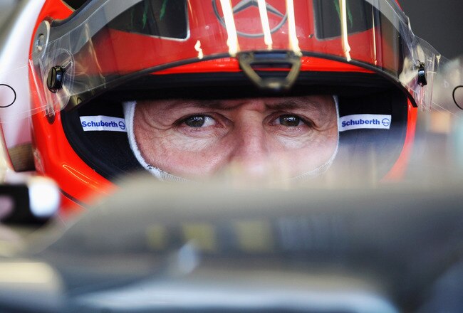 ISTANBUL, TURKEY - MAY 07:  Michael Schumacher of Germany and Mercedes GP prepares to drive during the final practice session prior to qualifying for the Turkish Formula One Grand Prix at the Istanbul Park circuit on May 7, 2011 in Istanbul, Turkey.  (Photo by Bryn Lennon/Getty Images)