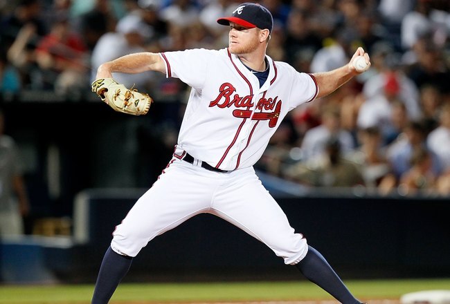ATLANTA - JUNE 17:  Jonny Venters #39 of the Atlanta Braves against the Tampa Bay Rays at Turner Field on June 17, 2010 in Atlanta, Georgia.  (Photo by Kevin C. Cox/Getty Images)