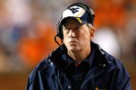 AUBURN, AL - SEPTEMBER 19:  Head coach Bill Stewart of the West Virginia Mountaineers against the Auburn Tigers at Jordan-Hare Stadium on September 19, 2009 in Auburn, Alabama.  (Photo by Kevin C. Cox/Getty Images)