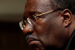 LONDON, ENGLAND - MAY 11:  Clive Lloyd, Chairman of the ICC Cricket Committee speaks to the media during an ICC Cricket Committee press conference at Lords on May 11, 2011 in London, England.  (Photo by Scott Heavey/Getty Images)