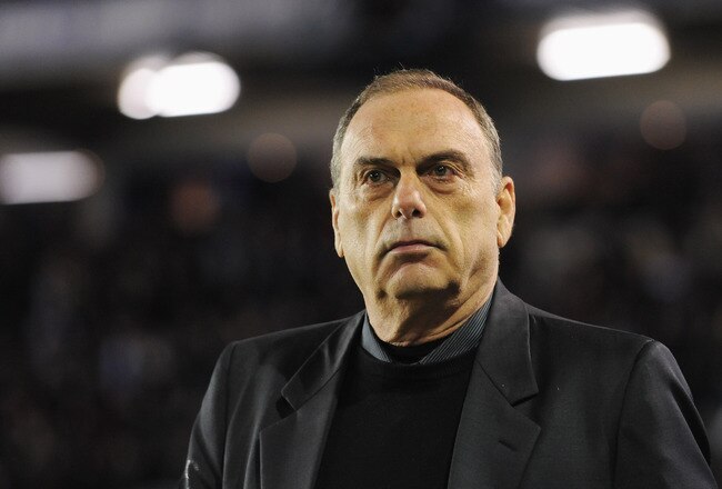 BIRMINGHAM, ENGLAND - JANUARY 26:  Avram Grant, Manager of West Ham United looks on during the Carling Cup Semi Final Second Leg match between Birmingham City and West Ham United at St Andrews on January 26, 2011 in Birmingham, England.  (Photo by Michael Regan/Getty Images)
